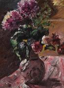 Lovis Corinth Chrysanthemen und Rosen im Krug oil painting reproduction